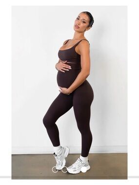 Vitality maternity leggings - Espresso